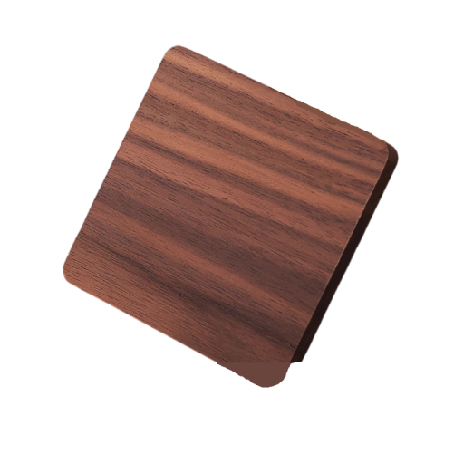 Wooden Flat Square Coaster 9 cm Heat Resistant Wooden Cup Mat Tableware for Tea and Coffee