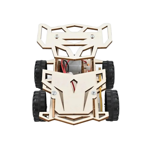 Wooden Foldable Remote-Controlled Car