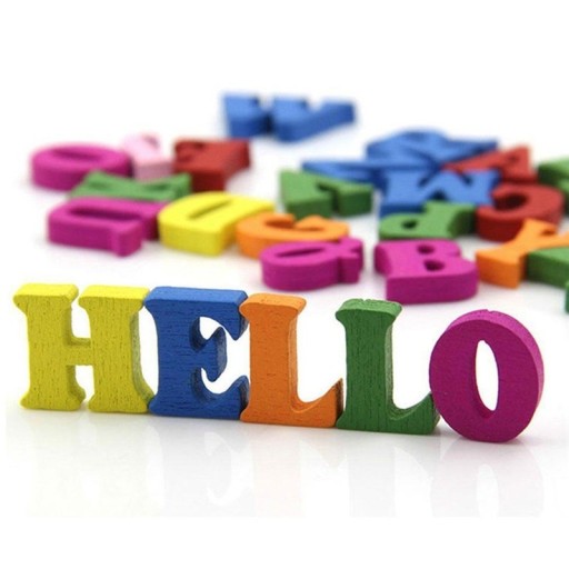 Wooden Letters for Children 100 pcs