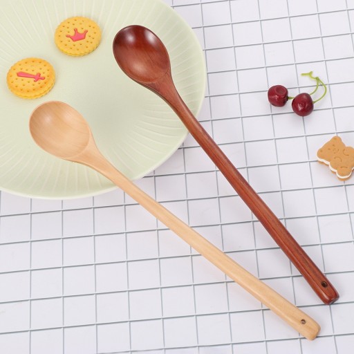 Wooden Spoon with Long Handle 2 pcs