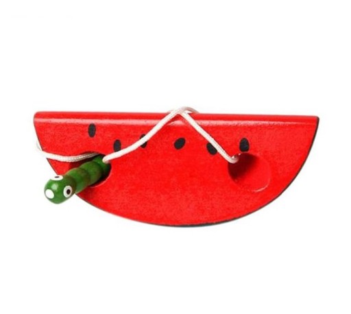 Wooden Toy - Watermelon for Lacing
