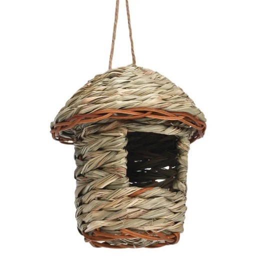 Woven Birdhouse Hanging Birdhouse Made of Pine Wood