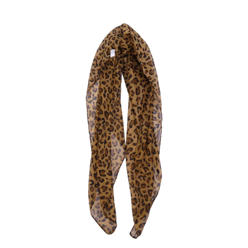 Y2K Retro Leopard Headscarf 62 cm Women's Fashion Headwear Warm Comfortable Party Accessory for Women and Girls