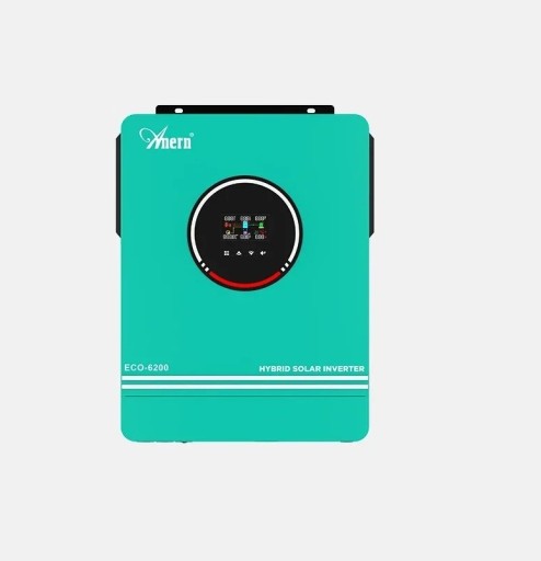 Υβριδικός ηλιακός μετατροπέας MPPT 6200 W 48 V διπλή έξοδος AC 220-240 V φόρτιση 120 A έγχρωμη οθόνη πράσινη χωρίς WiFi για φωτοβολταϊκά και σπίτι