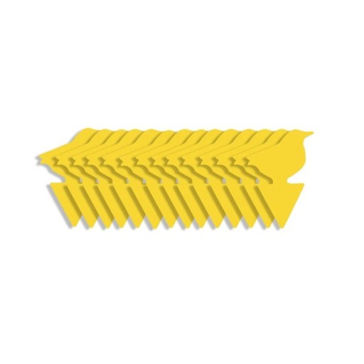 Yellow Sticky Traps for Fruit Flies 15 pcs Non-Toxic Adhesive Traps in the Shape of a Bird Without Pesticides for Plants and Home