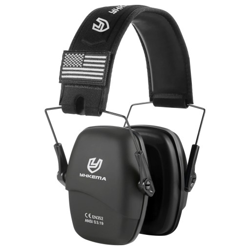 Yhkema P10 Series Tactical Shooting Headphones Ear Protection Active Noise Reduction Folding Design Adjustable Size Microphone