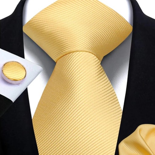 Yksivärinen solmio, nenäliina ja kalvosinnapit 148 x 7,5 cm Elegantti miesten setti häihin, muodollisiin tilaisuuksiin ja liiketapaamisiin