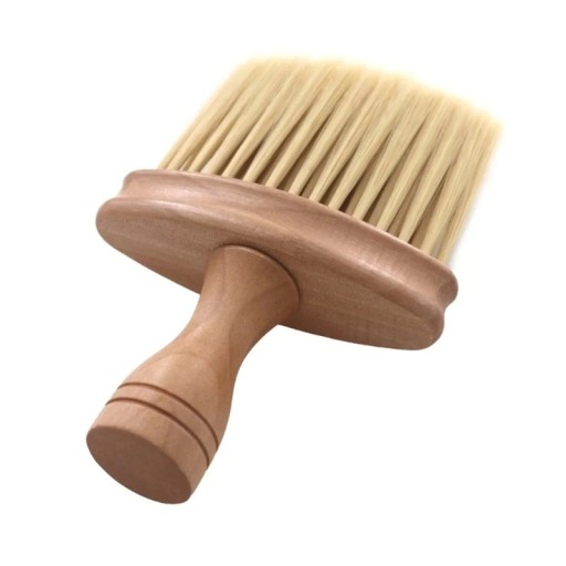 Yleiskäyttöinen viulunpuhdistusharja 14,5x8,5 cm Beige nailonharja massiivipuukahvalla Hellävarainen kielille ja soittimen rungolle