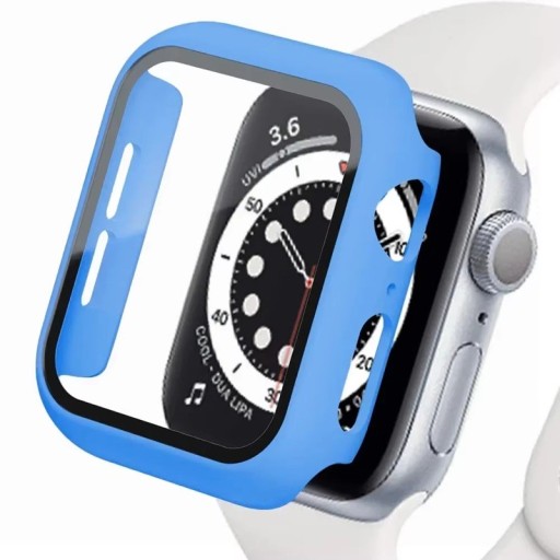 Zaawansowana osłona dla Apple Watch 40 mm, 360° szkło hartowane i solidna ramka dla Series 4, 5, 6, SE, maksymalna ochrona wyświetlacza