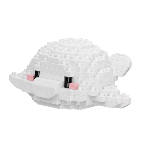Zábavná mini stavebnica Velryba 8 x 8 x 3,5 cm Oceánsky svet časticové bloky Vzdelávací zvierací model pre deti Kreatívna kompatibilná stavebnica