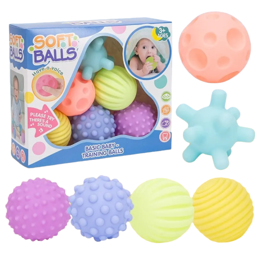 Zabawki sensoryczne dla niemowląt 6 szt