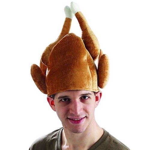 Zabawna czapka z pieczonego kurczaka