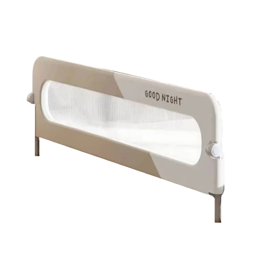 Zábrana k detskej posteli ohrádka 150 cm s nápisom good night skládacia nastaviteľná výška 66-78 cm ochrana proti pádu z postele