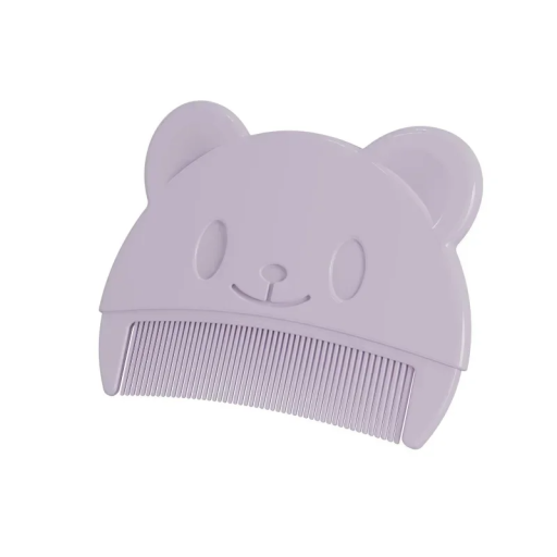 Zachte kam voor baby&#39;s 7,8 x 6 cm met teddybeermotief Babyhaarverzorging Babyborstel Zachte kam voor pasgeborenen