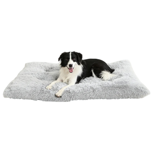 Zachte lange pluche honden- en kattenmand 80 x 120 cm Katoenen kussen Mand voor huisdieren Mat en slaapbank voor huisdieren