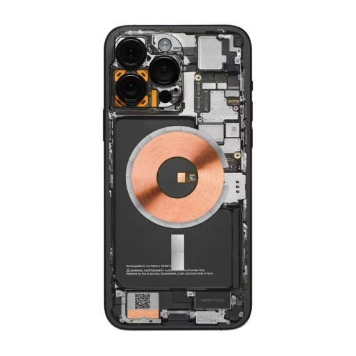 Zadná ochranná samolepiaca fólia pre iPhone Air s motívom vnútorných komponentov telefónu, dekoratívny polep proti poškriabaniu zadnej strany