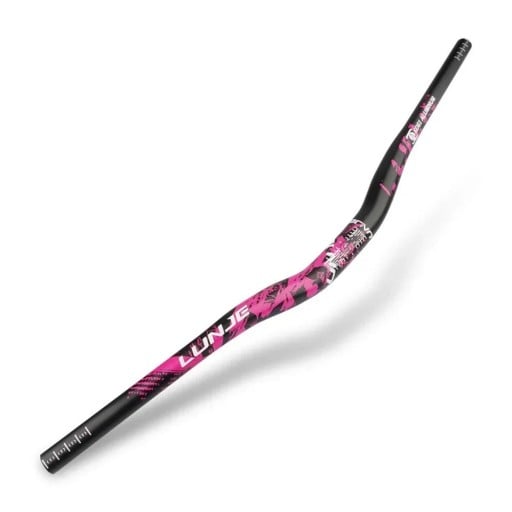 Zahnuté kierownice rowerowe 720 mm średnica 31.8 mm skok 30 mm stop aluminium ergonomiczny kształt do rowerów górskich i szosowych