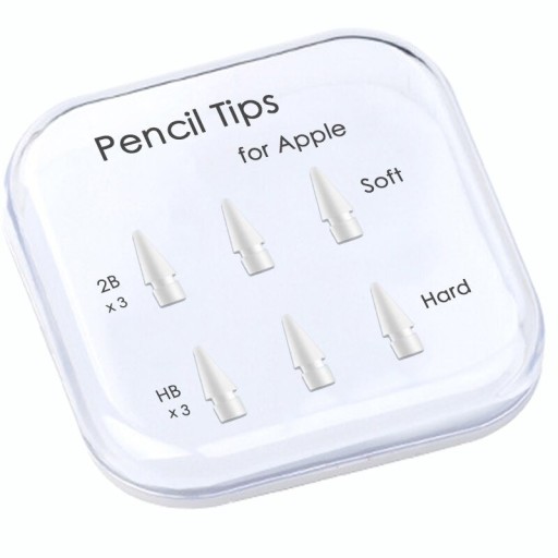 Zapasowe końcówki do Apple Pencil 6 sztuk