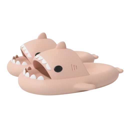 Zapatillas antideslizantes con forma de tiburón para niños y adultos Boca abierta con dientes Aletas salientes Zapatillas de casa unisex Regalo original
