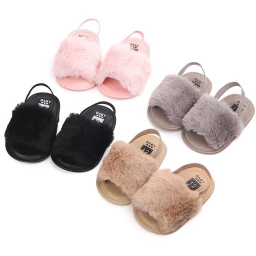Zapatillas de casa peludas para niñas