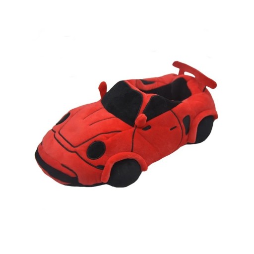 Zapatillas de felpa con forma de coche deportivo Zapatillas de casa suaves para mujer y hombre Talla UE 36-43 Longitud del pie 27 cm Calzado original para invierno