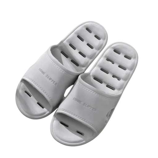 Zapatillas de hombre con plantilla de masaje Diseño perforado Suela antideslizante Zapatos de baño transpirables Drenaje de agua Zapatillas cómodas