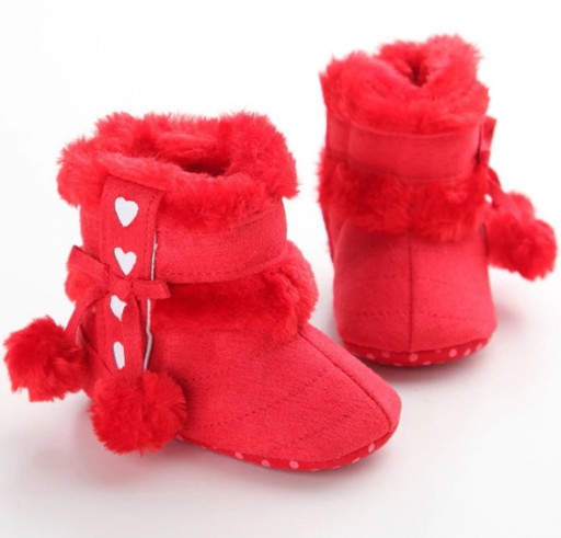 Zapatillas de invierno para niñas con pompones