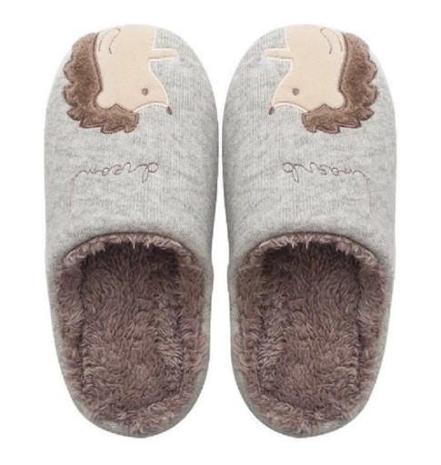 Zapatillas de mujer con erizo