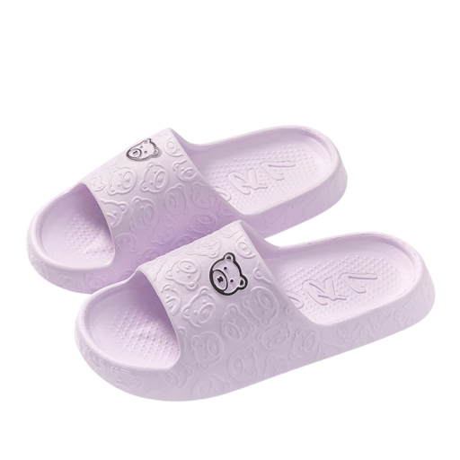 Zapatillas de mujer con motivo de osito de peluche Zapatillas de casa suaves y cómodas con un diseño bonito Suela antideslizante Zapatillas cálidas para mujer