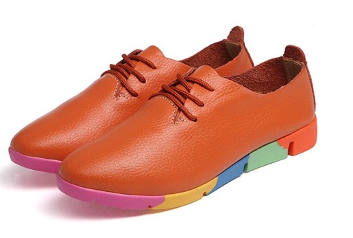 Zapatos bajos de mujer con plataforma de color J2395