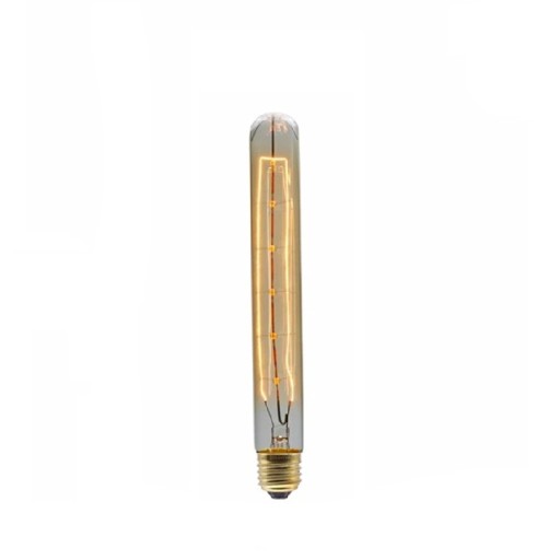 Žárovka s vláknem T225 Dlouhý trubkový tvar Patice E27 40 W 220 V Úhel svícení 360° Jantarové sklo Rozměry 225 x 30 mm Do lustru i lampy
