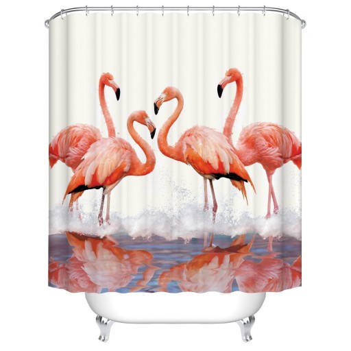 Zasłona prysznicowa Flamingo