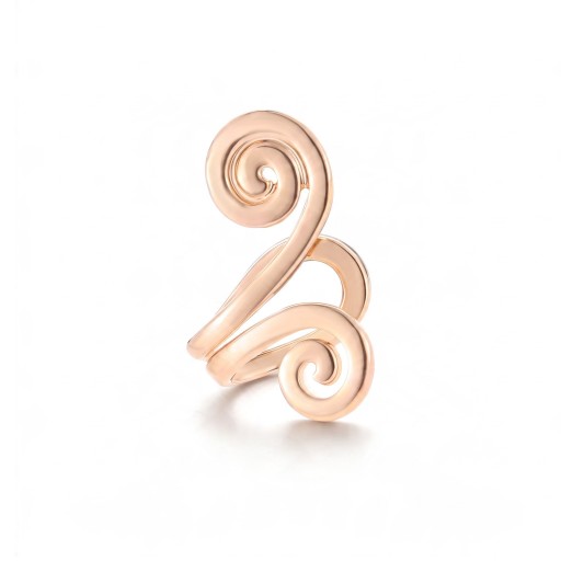 Záusnice sem perfuração 1 unid Espiral dupla 1,7 cm Liga de zinco Brincos vintage de clipe para cartilagem e tragus