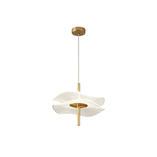 Závesné LED svietidlo zlaté akrylový list tienidlo 20 x 20 x 12 cm kábel 150 cm základňa 10 cm tri teploty svetla 6 W nad jedálenský stôl