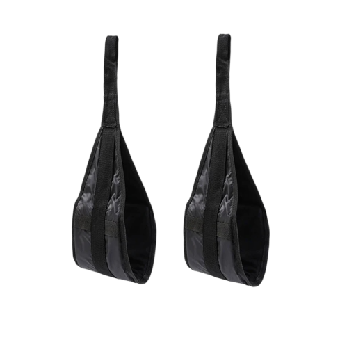 Závesné popruhy na hrazdu s karabinou, polstrované AB popruhy 50 x 20 cm pre cvičenie brucha, zdvíhanie nôh a posilňovanie pri hrazde