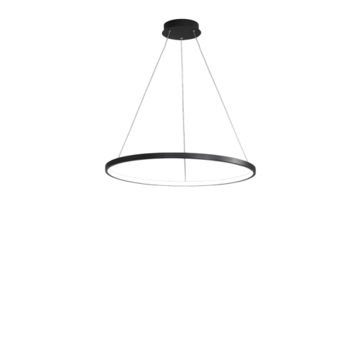 Závesný LED kruhový luster moderný priemer 40 cm príkon 26 W teplé biele svetlo max výška 120 cm kov pokrytie 8-12 m² nad jedálenský stôl