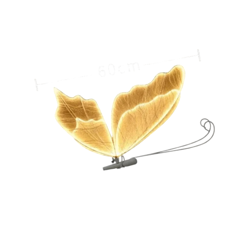 Závesný motýlí LED luster s krajkovými krídlami rozpätia 100 cm, kov a krajka, vstavaná LED svadobná dekorácia do hotelovej haly a sálu