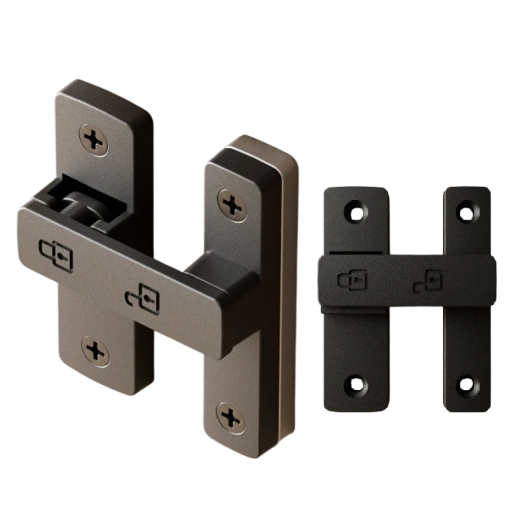Zăvor de ușă 180° cu mecanism pivotant 84 × 63 mm din oțel inoxidabil turnat pentru uși, porți și mobilier