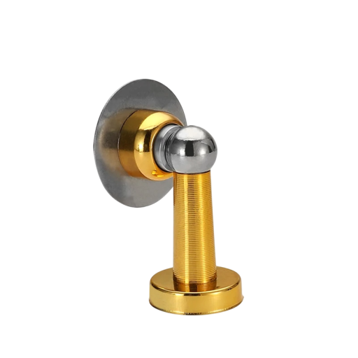 Zăvor magnetic pentru uși din oțel inoxidabil 40 x 74 x 55 mm Montaj pe podea și pe perete Rezistent la zgârieturi Inclusiv șuruburi și autocolante