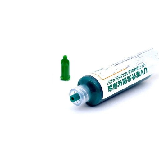 Zelený UV vytvrdzovací lak na opravy PCB 1 ks photo solder resist ochranný náter proti skratom vlhkosti a korózii s vysokou izoláciou