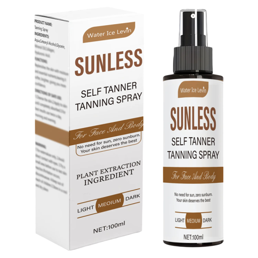 Zelfbruinende spray Zonder formaldehyde Met plantaardige extracten Bruin natuurlijke tint 100 ml Sneldrogend voor gezicht en lichaam voor mannen en vrouwen