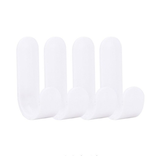 Zelfklevende kunststof haken 4 stuks