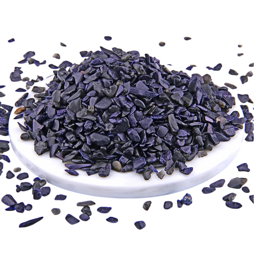 Zerkleinerte Steine blauer Sandstein 3–5 mm 20 g natürlicher Quarzmaterial dunkelblaue Dekoration für Basteln, Arrangieren und Sammeln