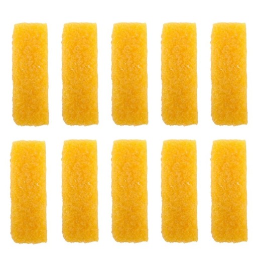 Zestaw 10 gumek do czyszczenia butów zamszowych 6,5 x 2 cm Naturalny żółty blok Pielęgnacja obuwia Polerowanie Dekontaminacja Skórzane torby czyszczące Kurtki