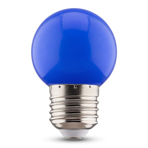 Zestaw 2 sztuk kolorowych żarówek LED E27 249 lm 220 V Kulista bańka 7 x 4,5 cm Z gwintem do lamp girland i wiszących opraw