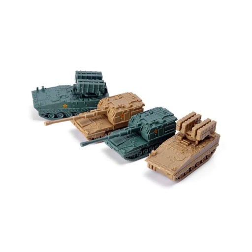 Zestaw 4 sztuk modeli wojskowej techniki 05 i 10 w skali 1:144 z plastiku ABS, modele kolekcjonerskie do dekoracji w witrynie i dla modelarzy