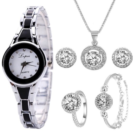 Zestaw damskich zegarków i biżuterii