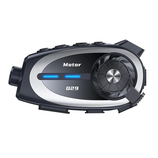 Zestaw słuchawkowy do kasku motocyklowego 1080P HD bezprzewodowy komunikator WiFi wodoodporny z twardym mikrofonem wsparcie dla kart TF 256 GB czarny do motocykla