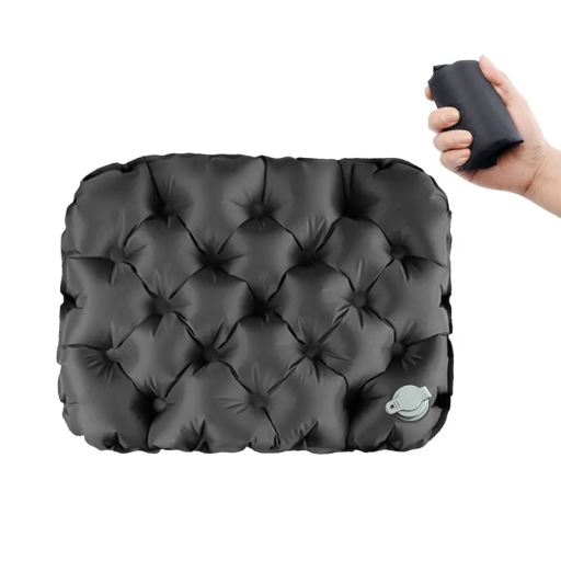 Zewnętrzny ultralekki nadmuchiwany podkład 40 x 30 x 5 cm Podróżna składana poduszka TPU nylon Camping Turystyka Piknik 85 g