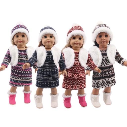 Zimné obleček pre bábiku